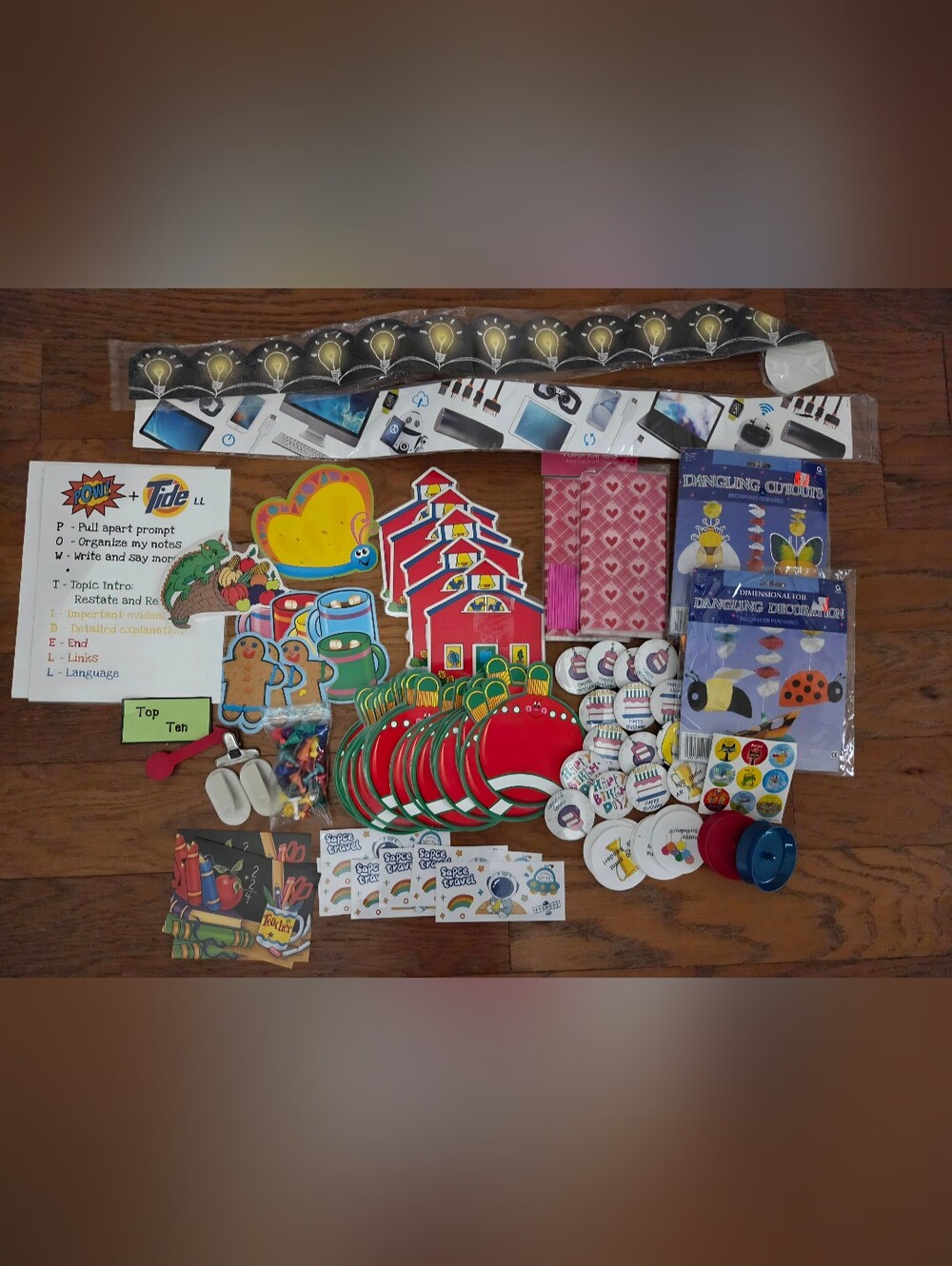Assorted Classroom Teacher Supplies & Decorations - Mostly New